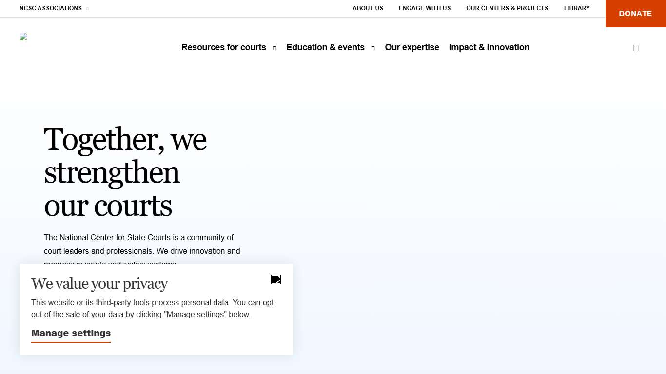 Driving innovation in justice National Center for State Courts